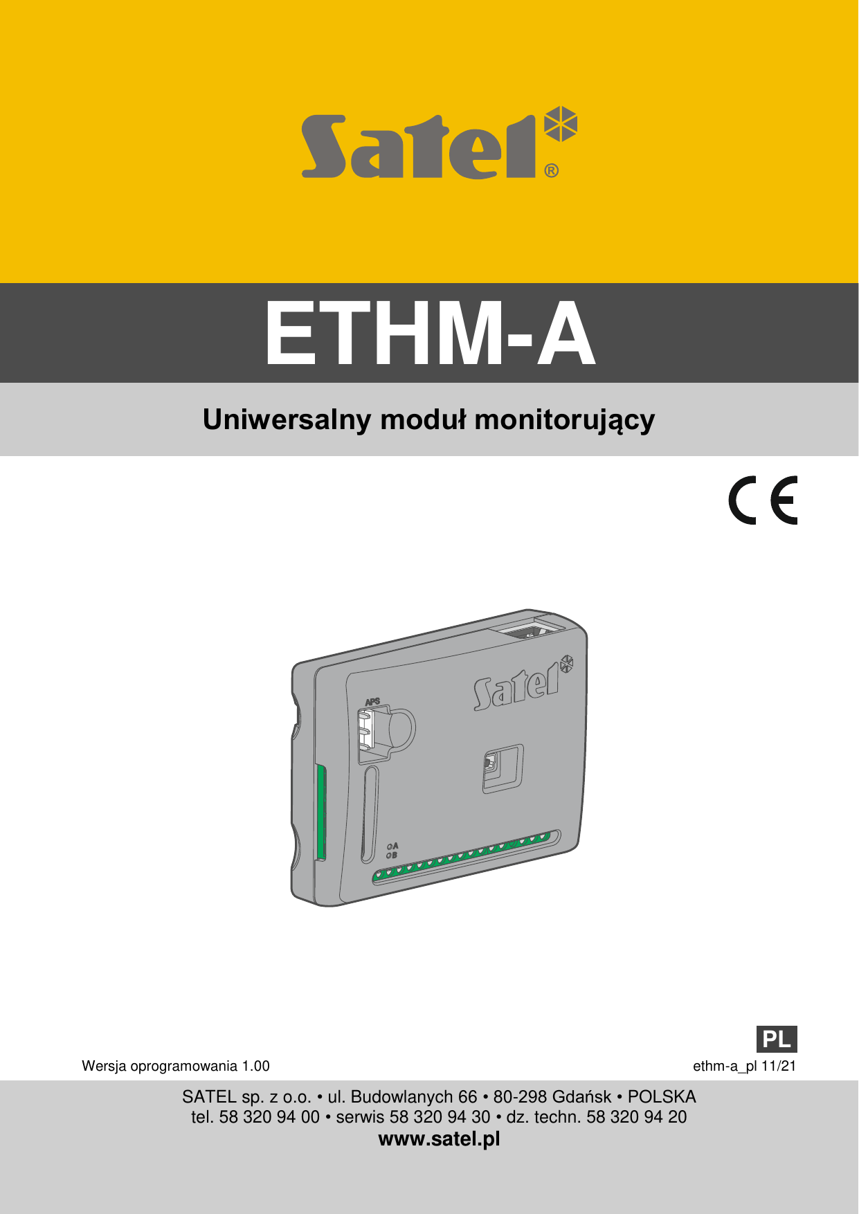 First page of PDF ETHM-A - przemek.satel.pl