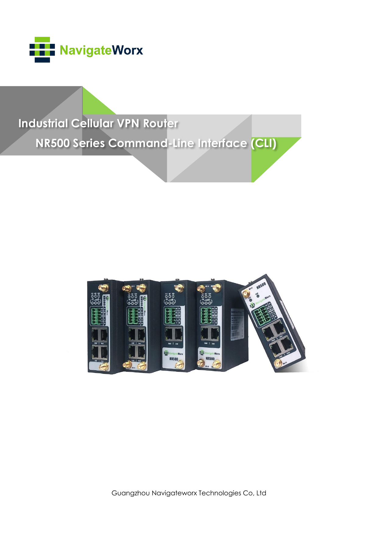 First page of PDF NR500 User Manual - navigateworx.com