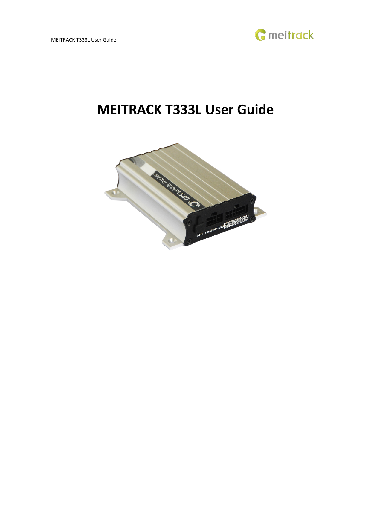 First page of CD for T333L – meitrack