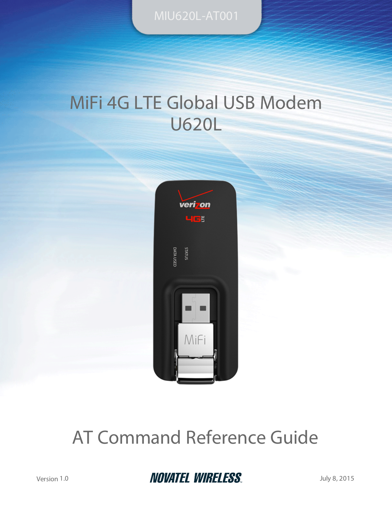 First page of verizon-mifi-4g-lte-global-usb-modem-u620l-miu620l-at001-at-commands-optimized.pdf