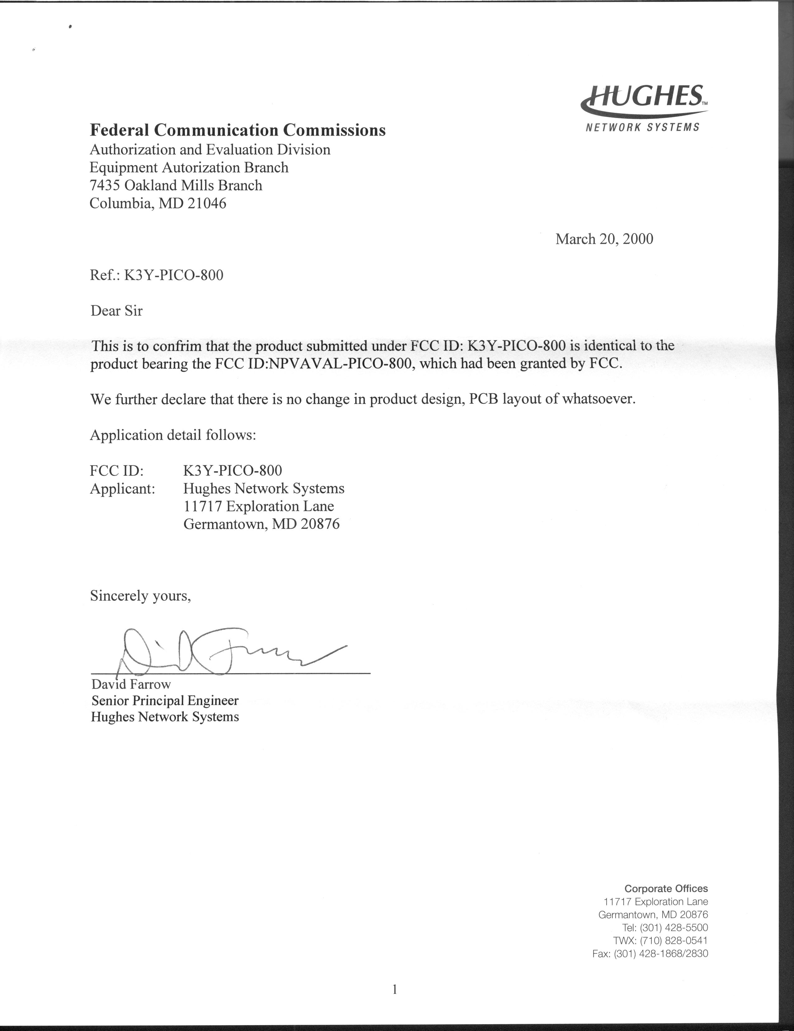 New ID Request Letter