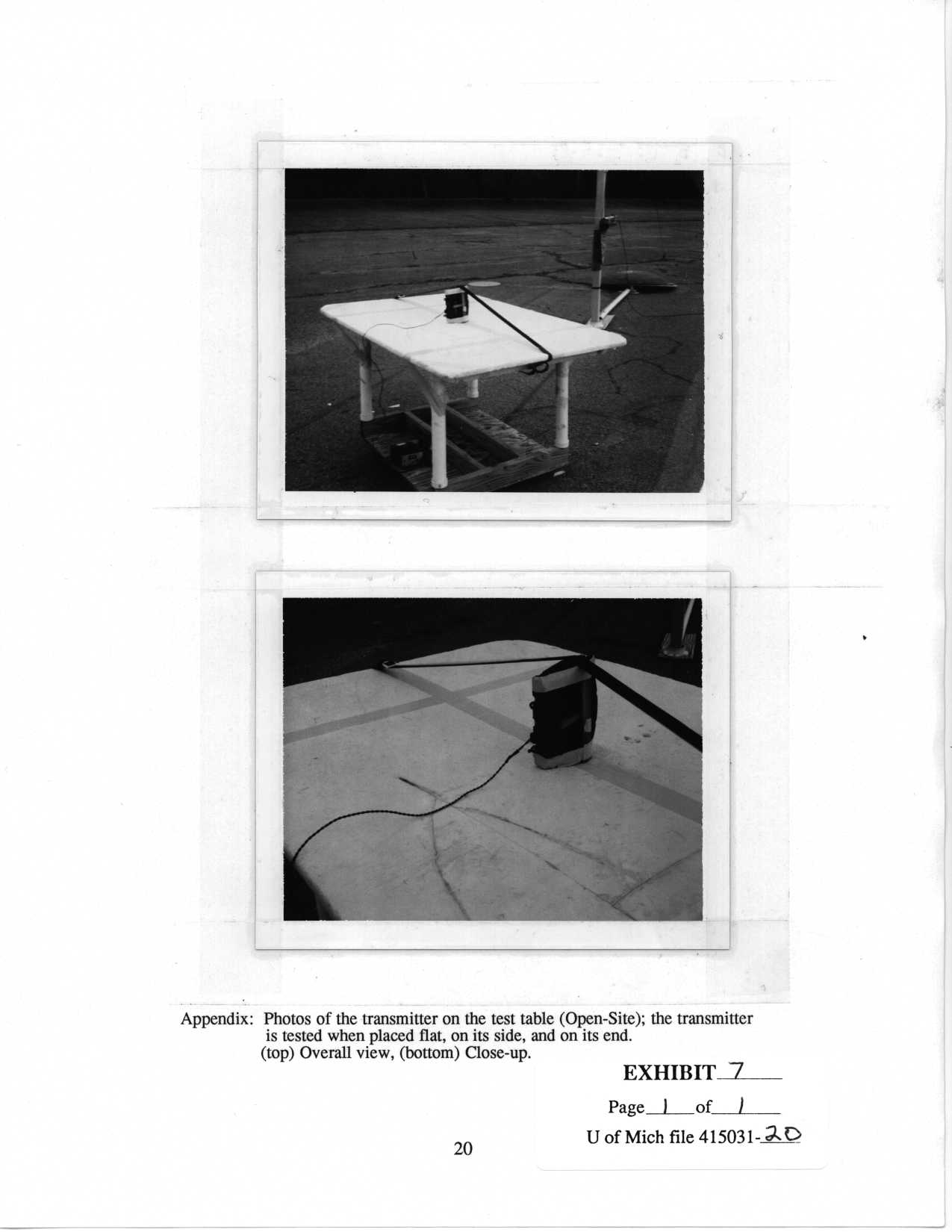 Test setup