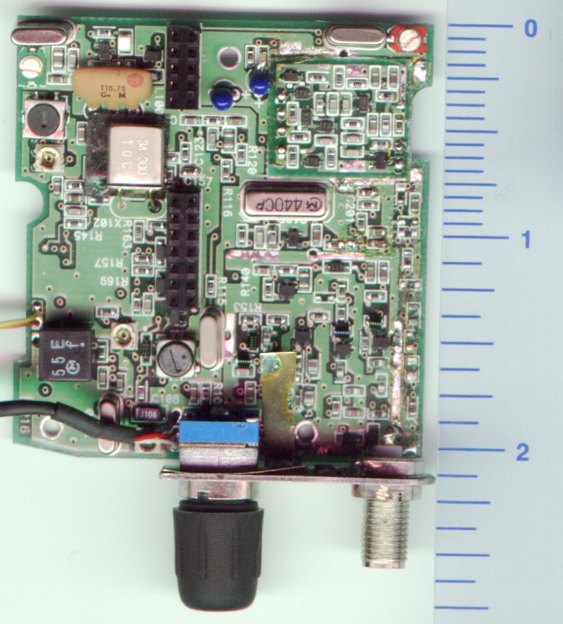 RF PCB without shield top