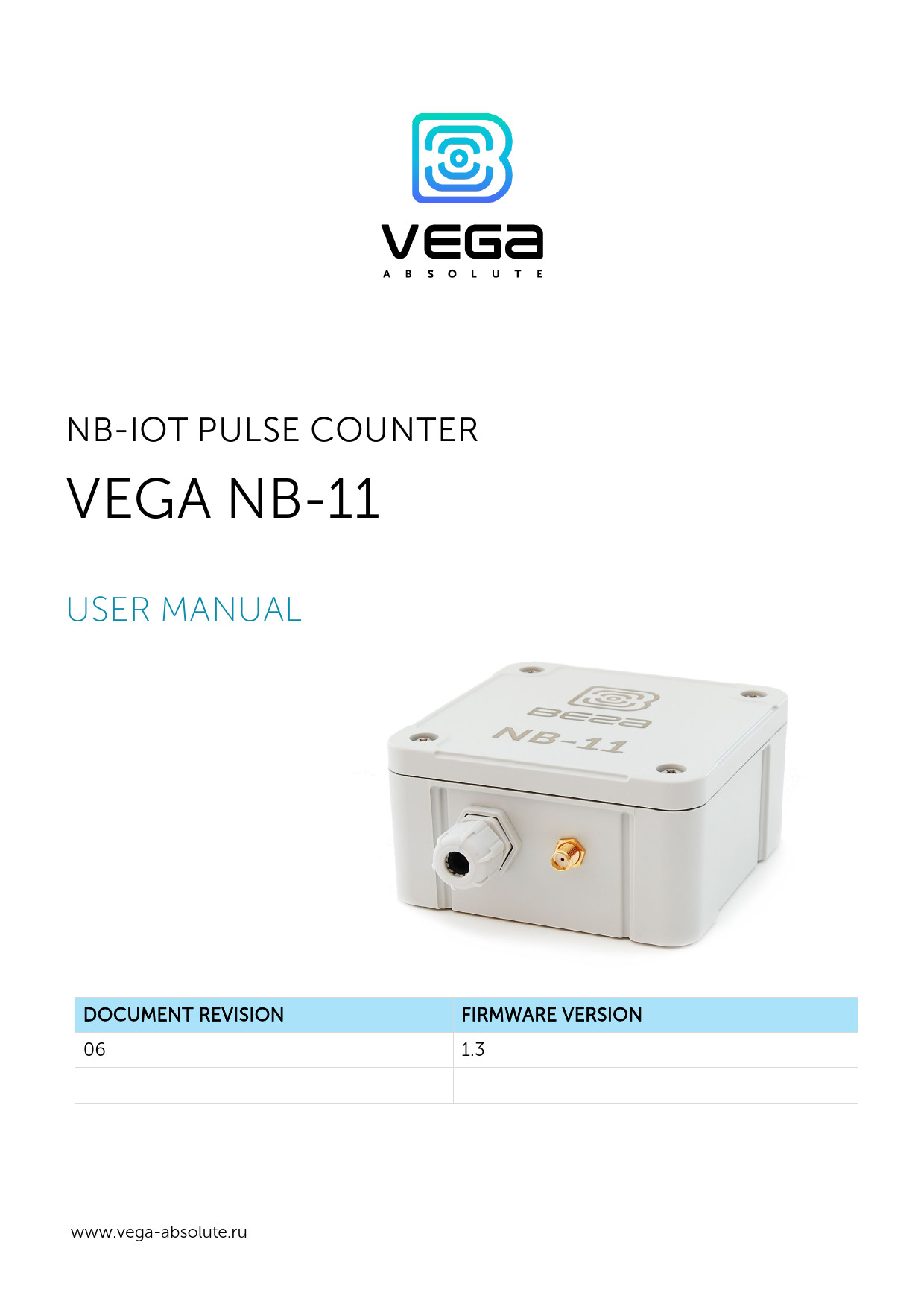 First page of VEGA NB-11