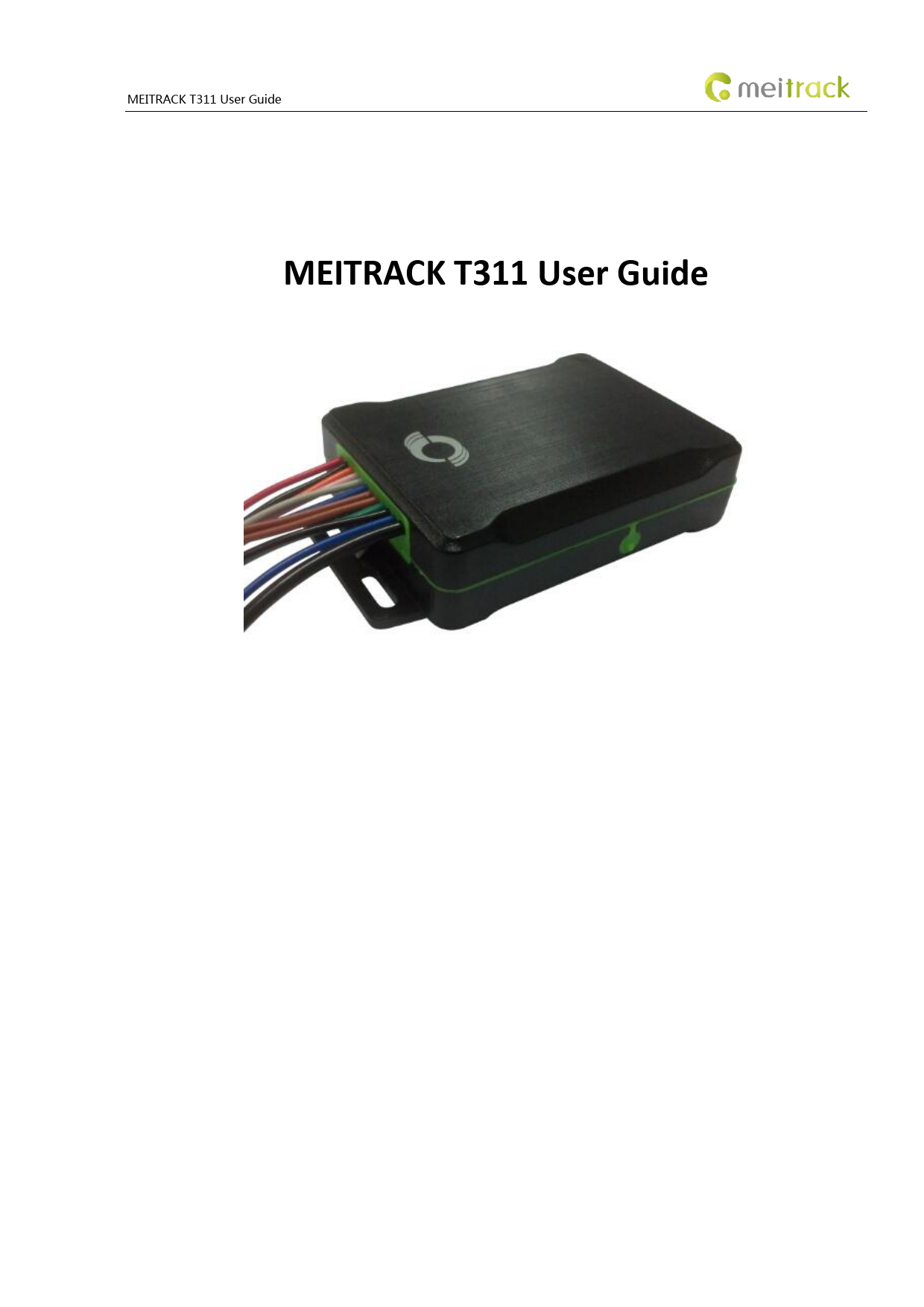 First page of [PDF] MEITRACK T311 User Guide - Open Support