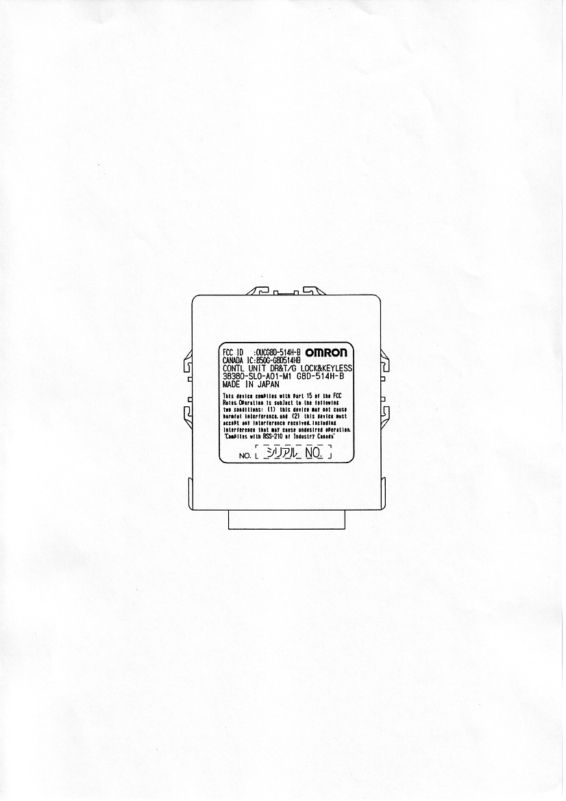 FCC ID label format and location