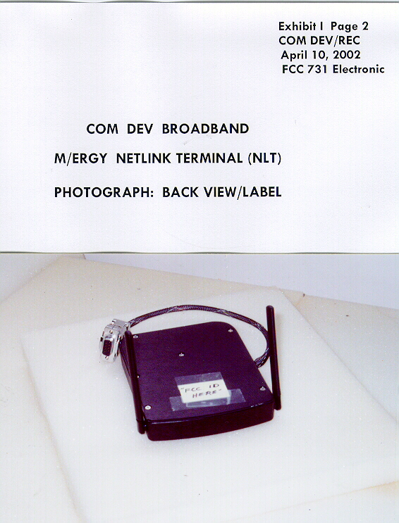 Back Side with FCC Label