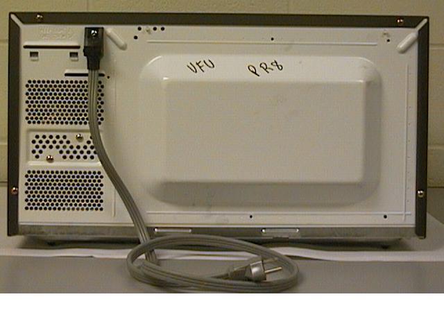 Microwave oven rear