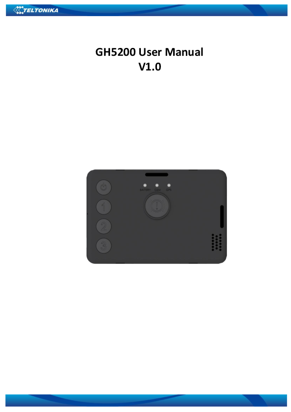 First page of PDF GH5200 User Manual V1.0 - sw21359.smartweb-static.com