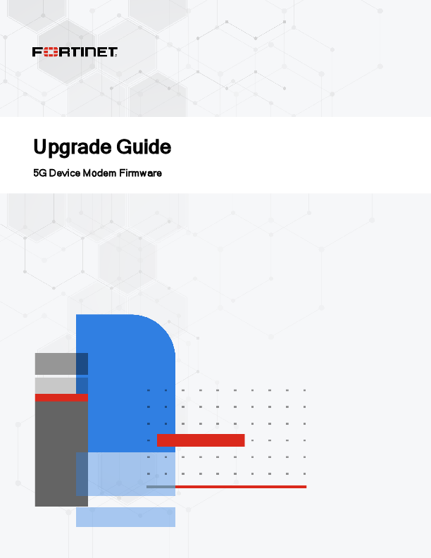 First page of 5G Device Modem Firmware Upgrade Guide