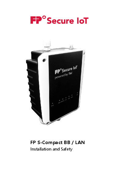 First page of [PDF] FP S-Compact BB / LAN - Installation and Safety