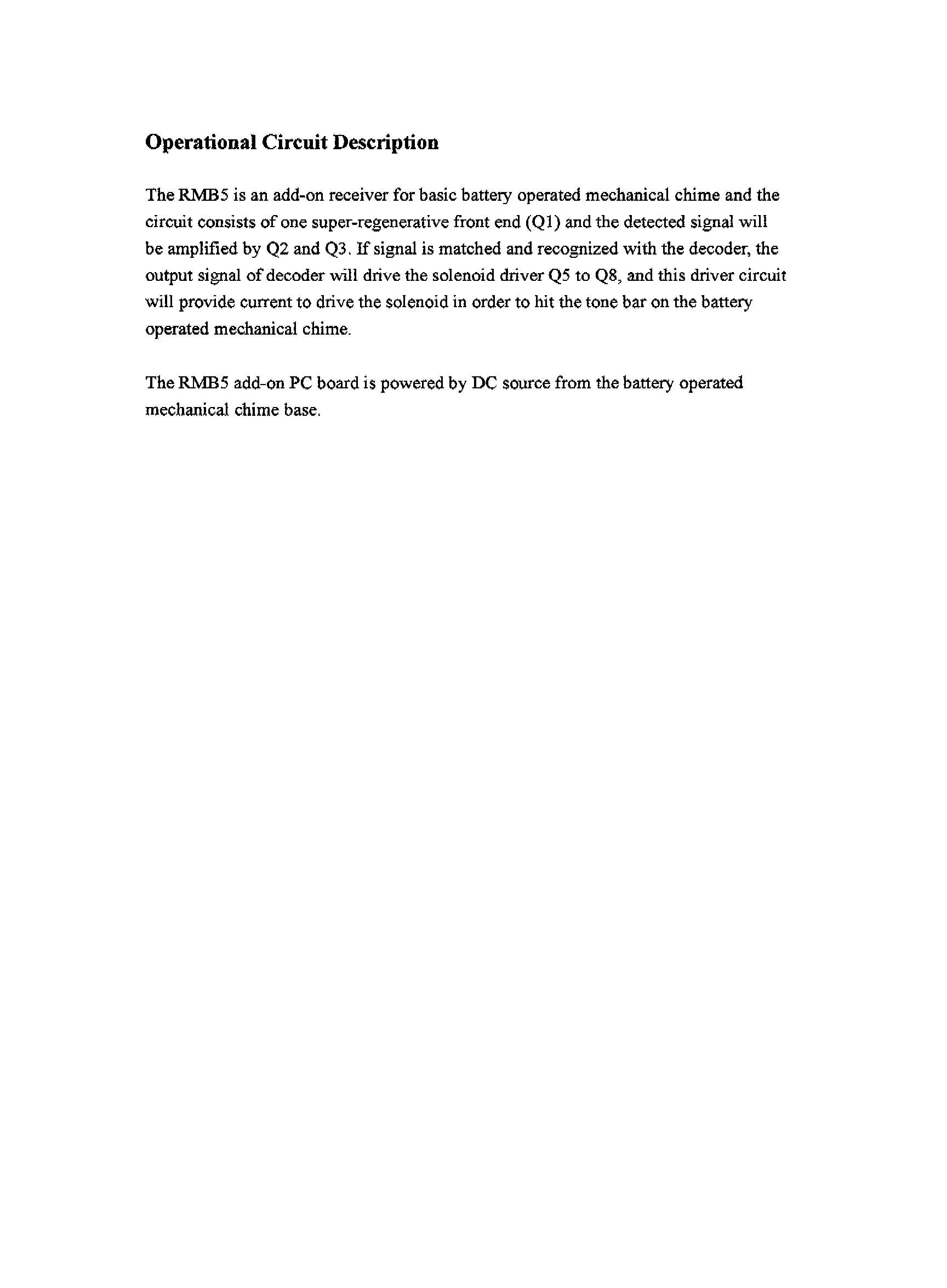 Operational Description