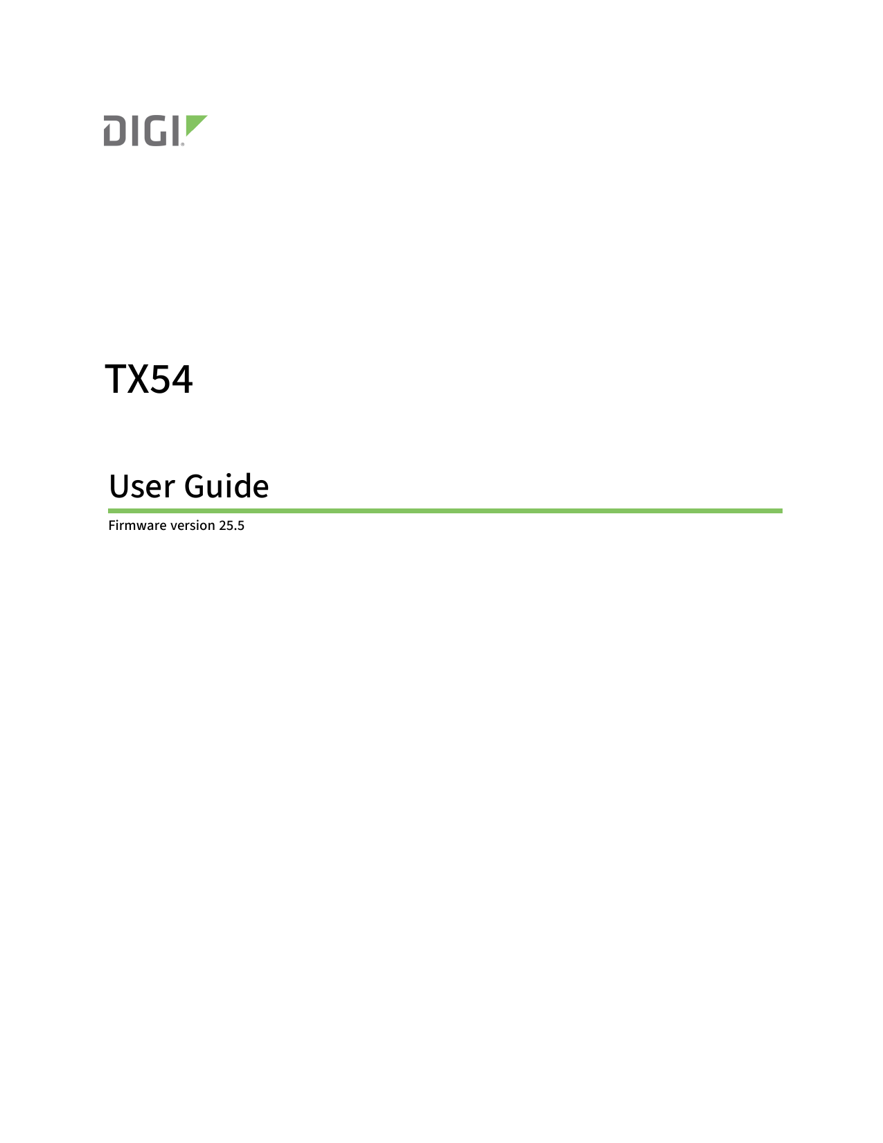 First page of User Manual