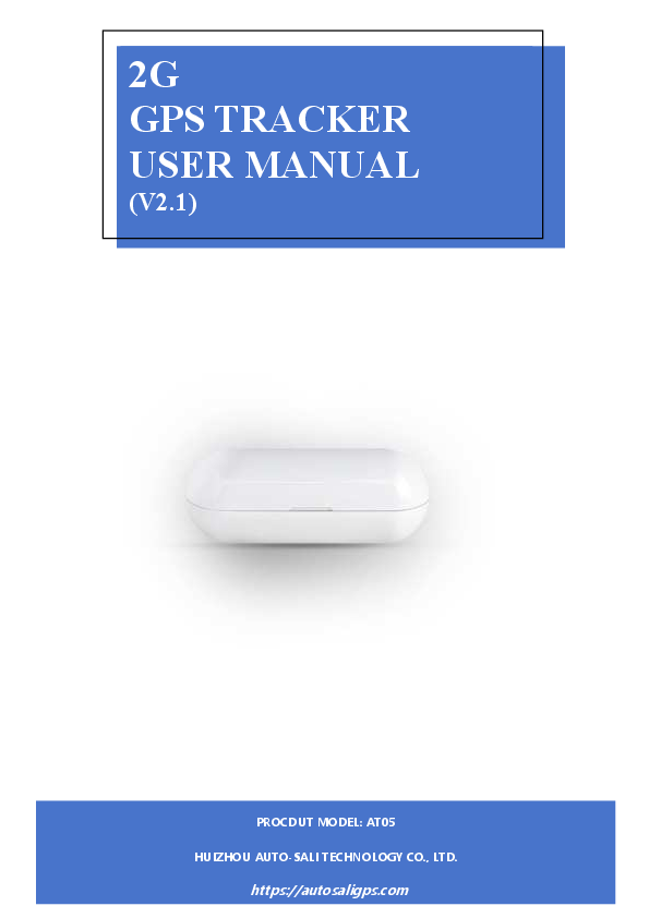 First page of [PDF] 2G GPS TRACKER USER MANUAL - Autosaligps