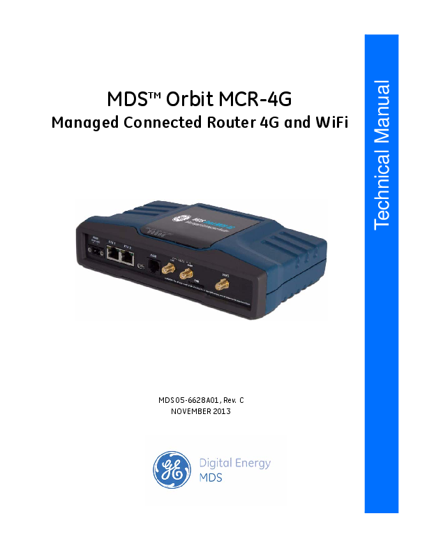 First page of ge-mds-orbit-mcr-4g-technical-manual-152.pdf