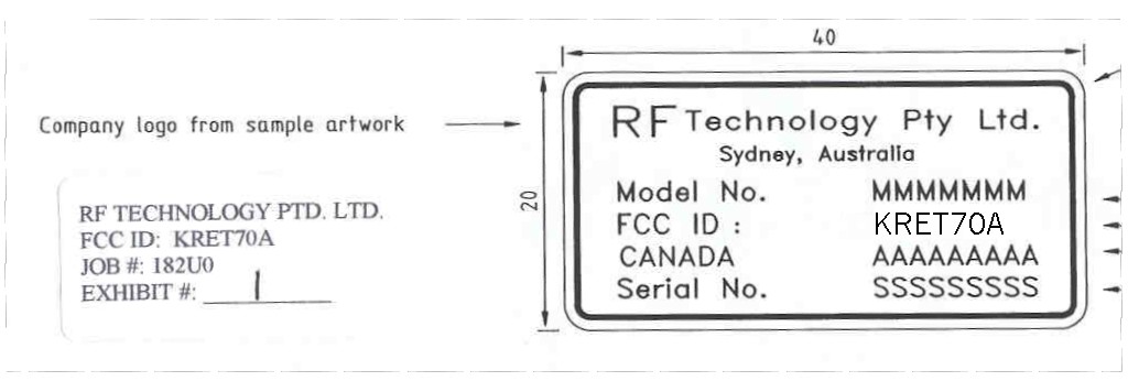 FCC ID label sample