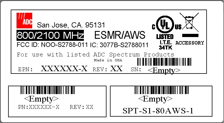 FCC ID Label