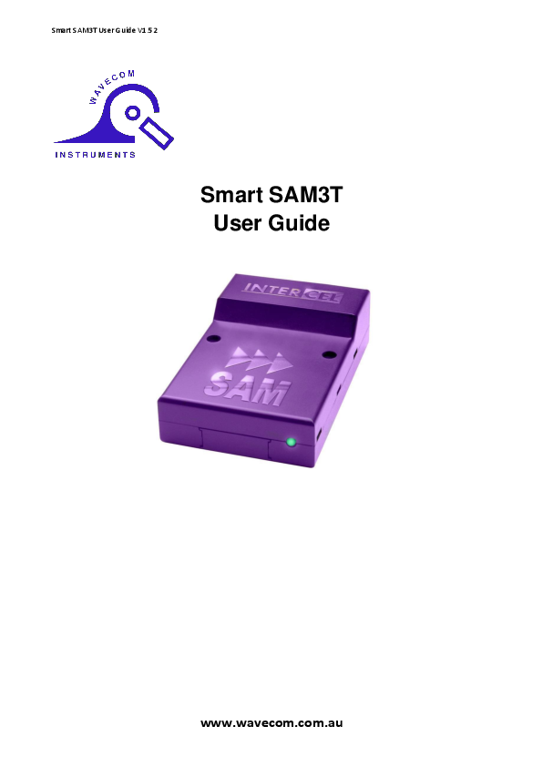 First page of User Manual Download