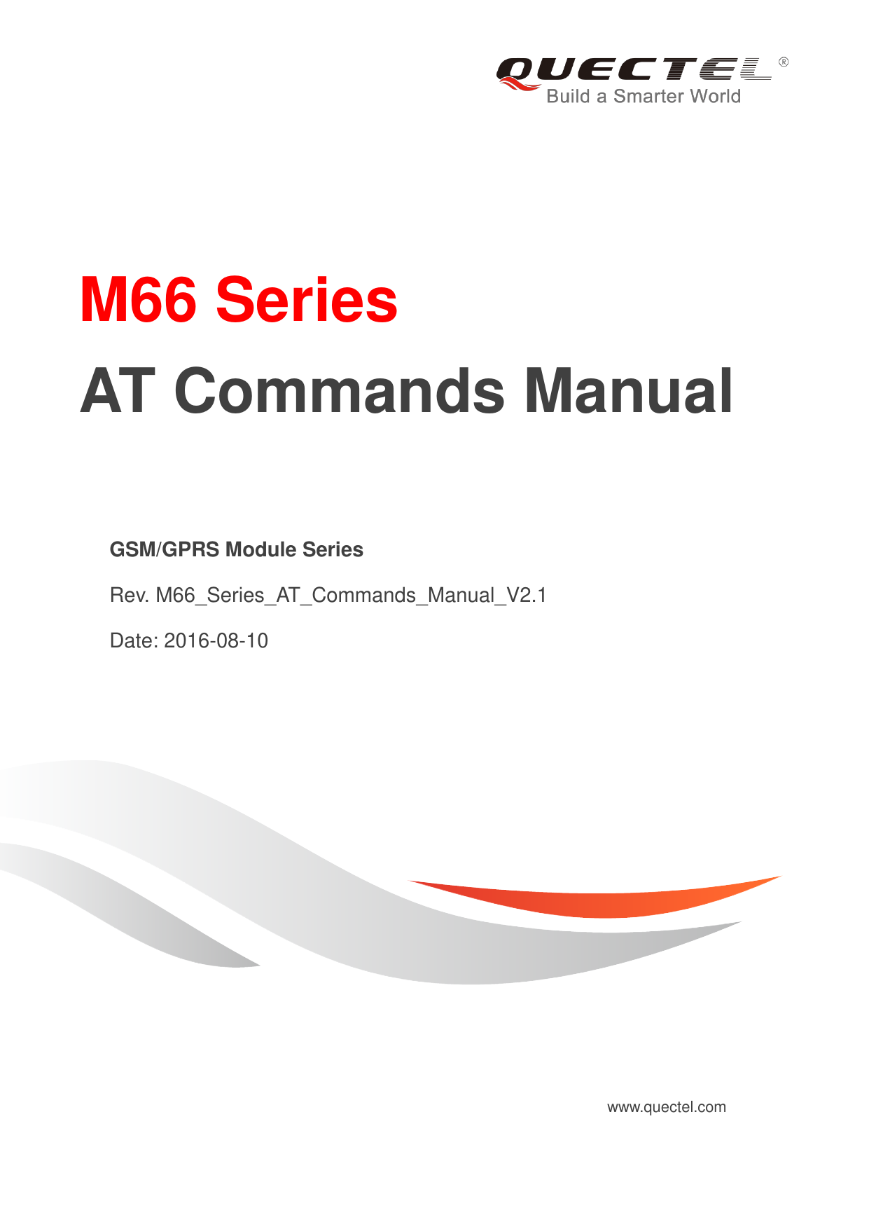 First page of [PDF] M66 Series AT Commands Manual - Aurora Evernet