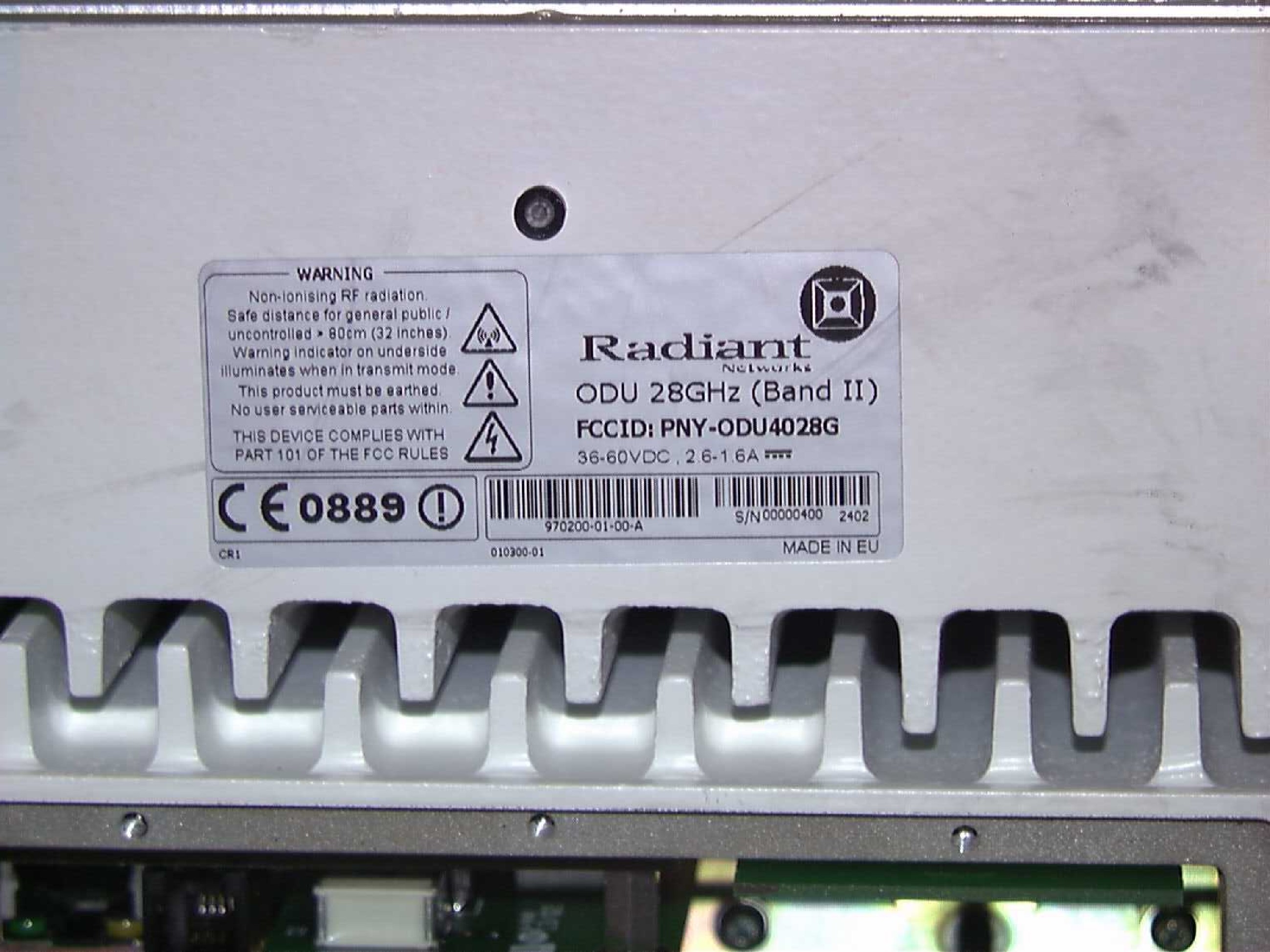 View of label
