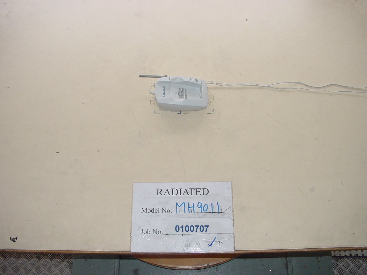 Radiated emission for base