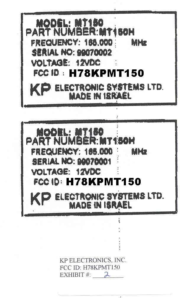 Fcc Id Label Sample
