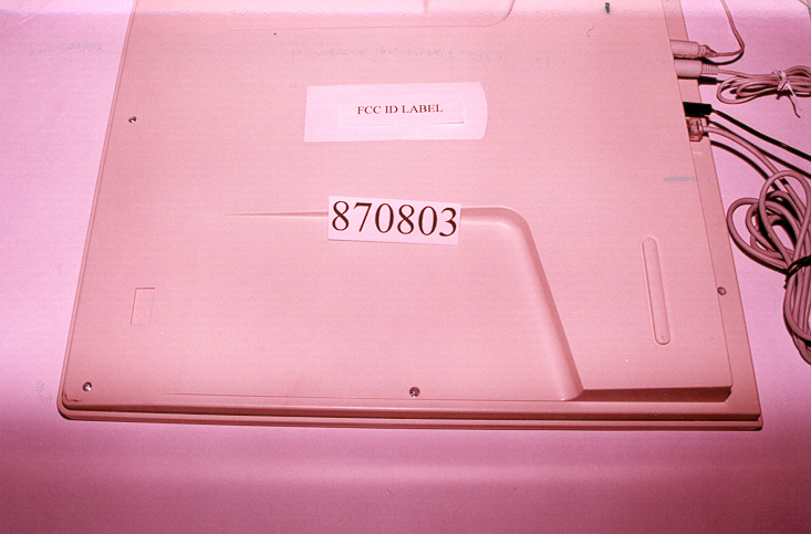 FCC ID LABEL LOCATION