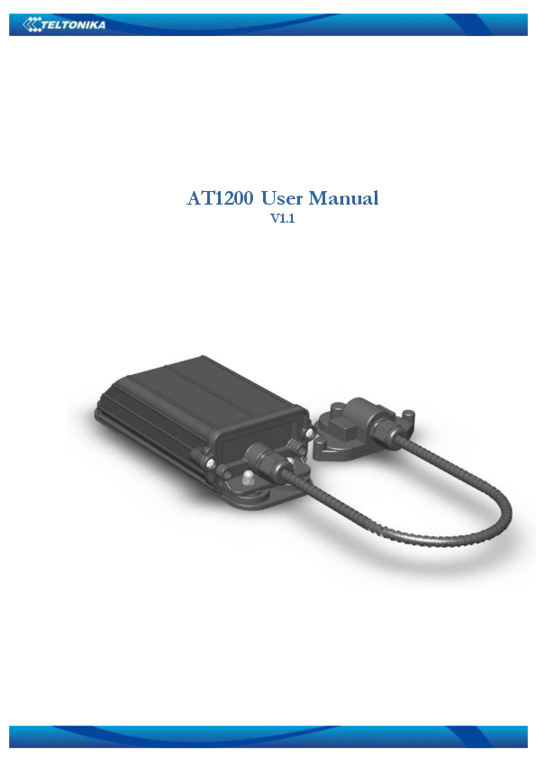 First page of AT1200 User Manual - <b>shop.marcomweb.it</b>